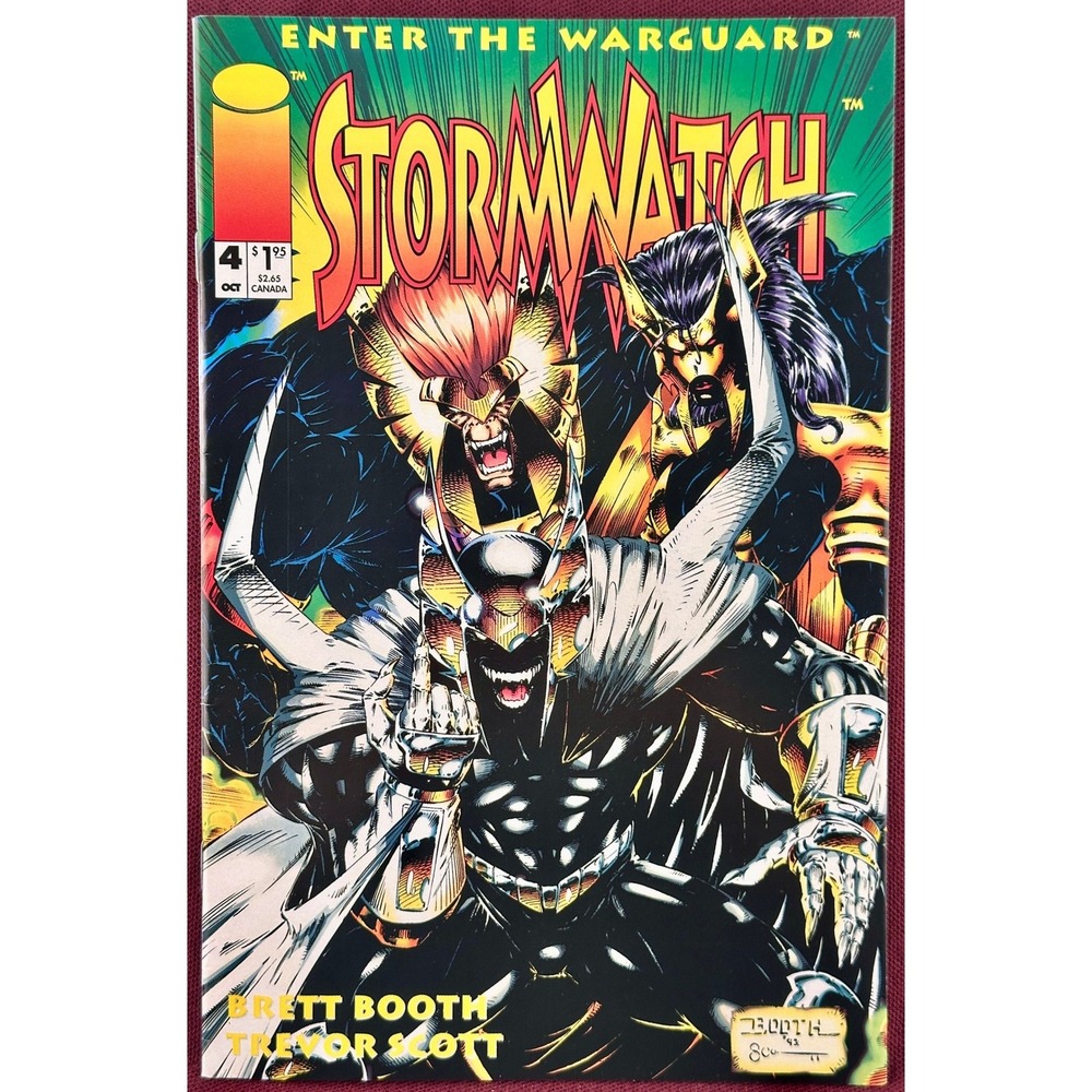 Stormwatch 4 Comic Book 1993 Wildstorm Image Comics Brett Booth Trevor Scott